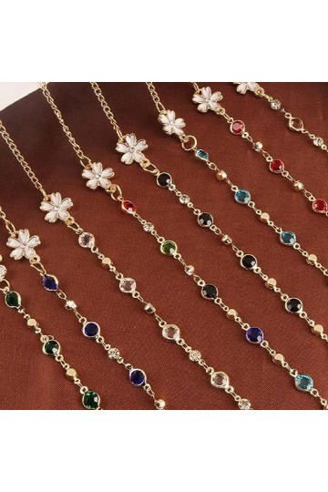 Collier de sangle de lunettes, chaînes de lunettes longes mode chic femmes chaînes de lunettes de soleil lecture lunettes de 