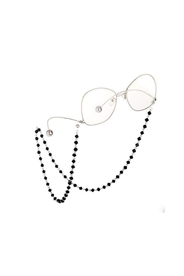GALSOR Chaînes et cordons de lunettes Lunettes chaîne de cristal Lunettes Lunettes anti-dérapantes chaîne Lunettes Bracelet R