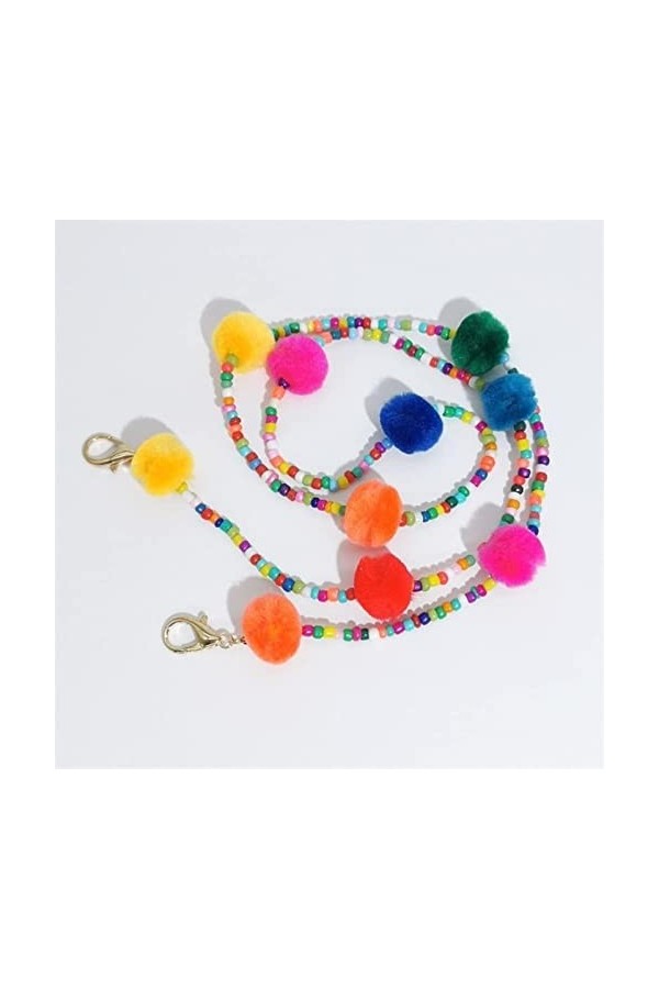 LURROR Lanyard Lunettes Chaînes pour Femmes Coloré Ed Cou Chaîne Élégant Lunettes De Soleil Bretelles Lunettes Cordon