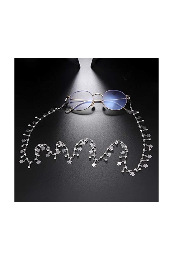 REVAHI Chaîne de Lunettes en cuivre pour Femmes, Sangles de Porte-Lunettes, Lunettes de Soleil, Cordon avec décoration