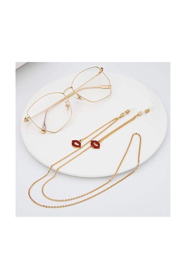 FOUNCY Chaîne de Lunettes Lunettes de Soleil Sangles Cordons Chaîne de Lunettes Sangle Cou Cordon Lunettes Chaîne Non-Slip Ch