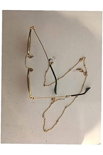 DSFEN Lunettes/Lunettes/Lunettes/chaîne de Lunettes de Soleil/Cordon/lanière/Collier/Sangle avec Porte-Lunettes pour Femmes
