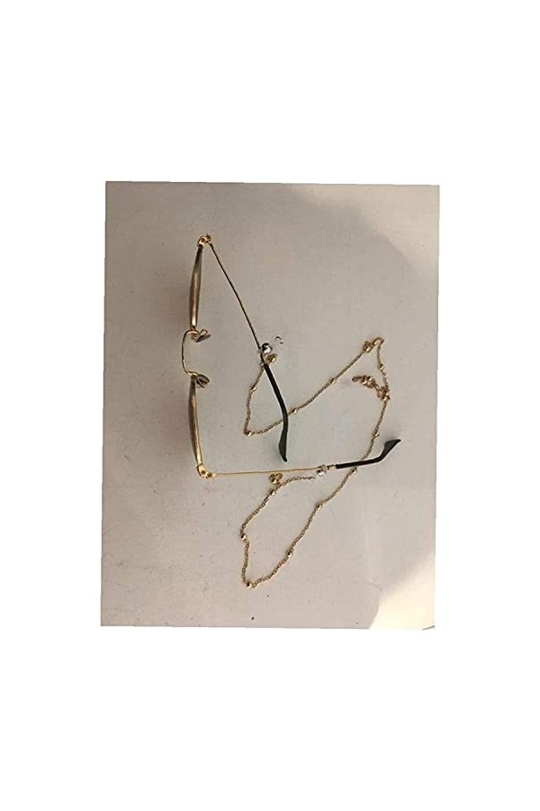 DSFEN Lunettes/Lunettes/Lunettes/chaîne de Lunettes de Soleil/Cordon/lanière/Collier/Sangle avec Porte-Lunettes pour Femmes