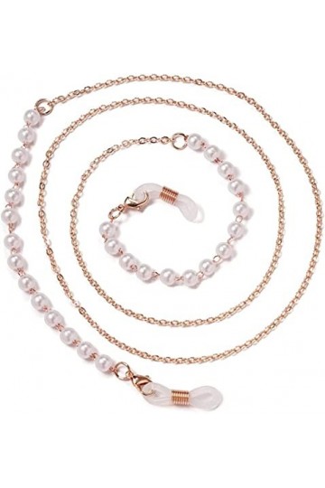 REVAHI Lanière de chaîne de retenue de Lunettes élégante chaîne de Lunettes de Soleil simulée pour Femmes