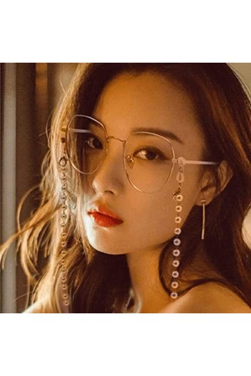 REVAHI Lanière de chaîne de retenue de Lunettes élégante chaîne de Lunettes de Soleil simulée pour Femmes