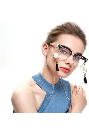 HAOLI Chaîne de Lunettes Chaîne de Corde de Lunettes optiques et dattache de Lunettes Collier de Femme 80 cm Corde de Lunett