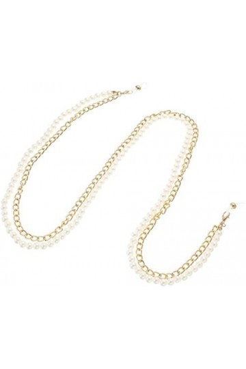 LURROR Chaînes de Lunettes de Lunettes pour Femmes chaînes Simples à Double Couche chaînes de Porte-Lunettes de retenue de Lu