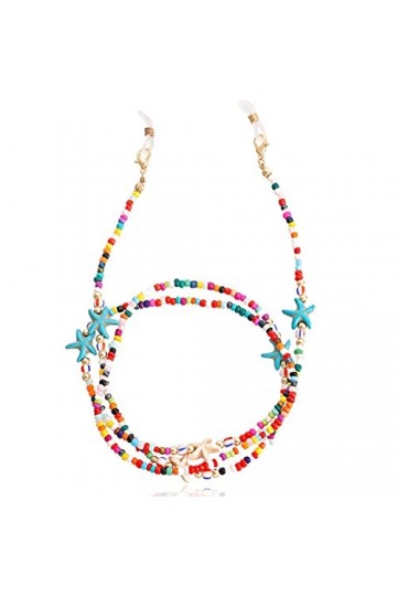 Collier Sangle De Lunettes, Chaînes De Lunettes Longes Perles De Fruits Colorées Chaîne De Lunettes Vintage Femmes Titulaire 