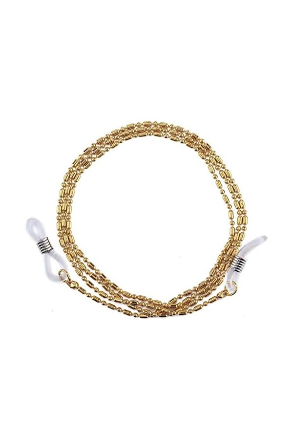 LURROR Chaînes de Lunettes de Lunettes pour Femmes Retenue de Lunettes en métal avec chaîne Sangles de Lunettes de Soleil élé