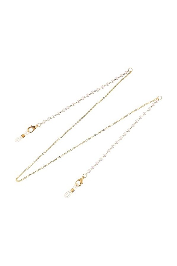 DSFEN Chaîne de Porte-Lunettes pour Femmes, Sangles de chaîne de Lunettes de Soleil, chaîne de Lunettes perlée de Perles Cord