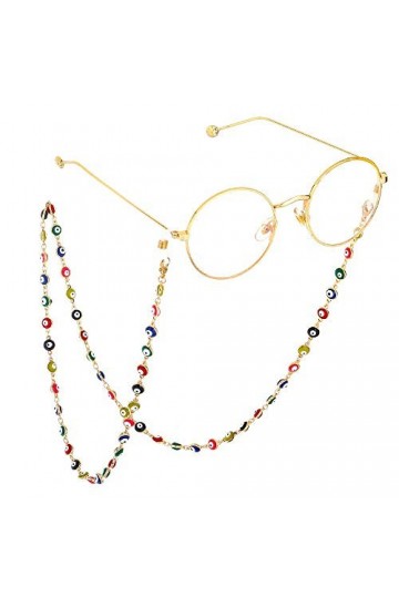Chaîne de lunettes pour femme Chaînes de lunettes pour femmes Cordons de lunettes Porte-lunettes Collier Sangle avec support 