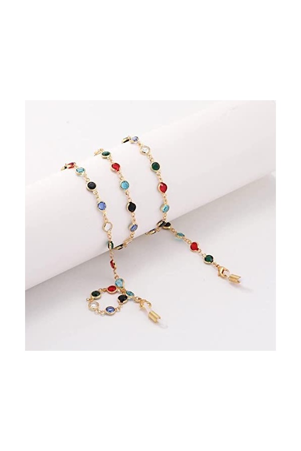 Chaîne de Lunettes, Chaîne de Sangle de Cou de Lunettes pour Femmes ed Chaînes de Lunettes de Soleil Cordon de Sangle de Lune