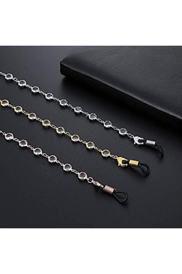Chaîne de Lunettes, Chaîne de Sangle de Cou de Lunettes pour Femmes ed Chaînes de Lunettes de Soleil Cordon de Sangle de Lune