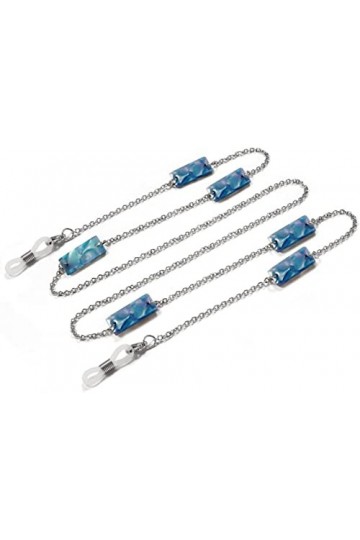 REVAHI Lanyard Chaînes à Lunettes pour Femmes Acrylique ing Lanyard Elégant Porte-chaînes Cordon à Lunettes Color : Light Bl