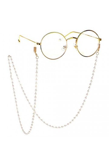GYC Lunettes Chaîne Perlée Lunettes Chaîne Sangle Lunettes De Soleil Cordon De Retenue Corde De Lunettes Corde De Lunettes C