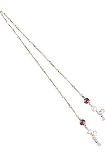 DSFEN Chaîne de Lunettes Support Perle Style rétro Lunettes de Soleil Cordon pour Femmes Dames