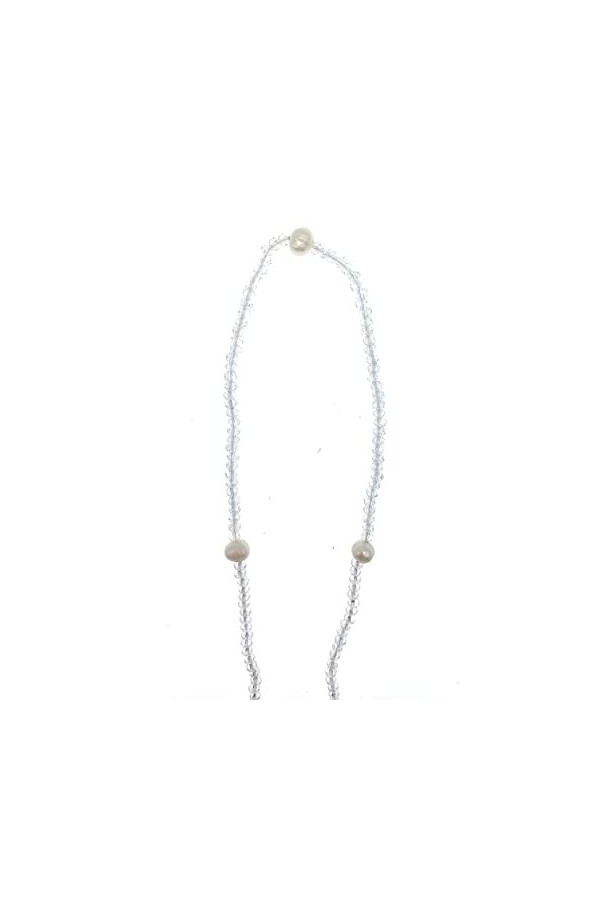 REVAHI 2mm s 5-6mm Real White s Longe Lunettes Chaîne Titulaire pour Femmes Filles Cadeau 24"