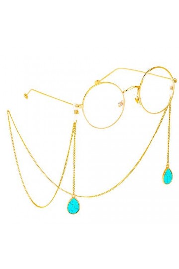 ZWEBY Chaînes de Lunettes Femmes Verre De Lunettes en Métal Chaîne Patin Femme Est Facile À Transporter Et Multifonction Util