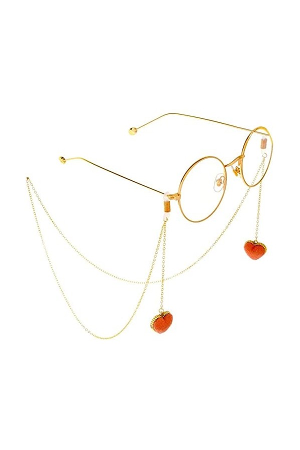 HAOLI Chaîne de Lunettes Mme. Lunettes de Soleil Lunettes à chaîne Sangle de chaîne à dérapage Fixe Corde à Lunettes Couleur