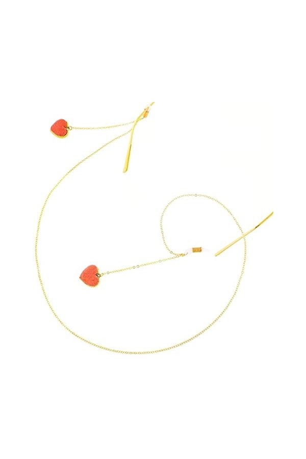 HAOLI Chaîne de Lunettes Mme. Lunettes de Soleil Lunettes à chaîne Sangle de chaîne à dérapage Fixe Corde à Lunettes Couleur