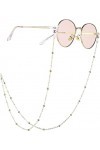 DSFEN Femmes Lunettes de Soleil Sangle Style littéraire chaîne de Lunettes Suspendu Cou Lunettes chaîne Lunettes Support Sang