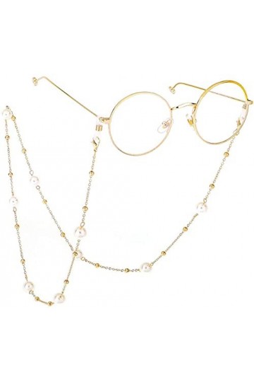 Lunettes de vue Chaîne Chandail Chaîne de lunettes Chaîne de lunettes à deux utilisations Clip de perles Collier de suspensio