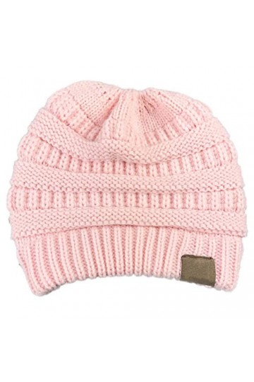 Aikowener Chapeau tricoté Dames épaissir avec des Tresses Trou Bonnet écharpe en Tricot Filles Bonnet dhiver 20 x 21 cm, Mu