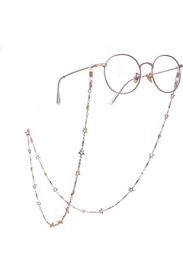 DSFEN Porte-chaîne de Lunettes étoile à Cinq Branches Accessoires de Lunettes pour Hommes Femmes