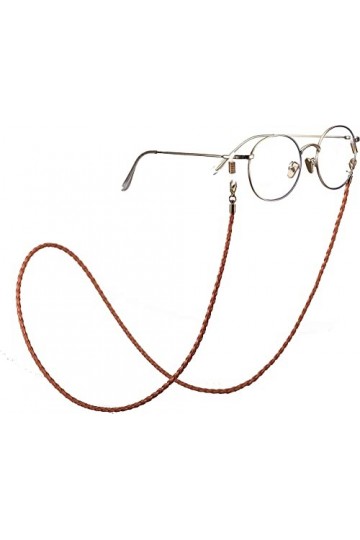 REVAHI Mode PU Cuir chaîne de Lunettes Lunettes de Soleil Sangle Lecture Support Sangle pour Femmes Hommes