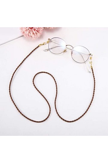 REVAHI Mode PU Cuir chaîne de Lunettes Lunettes de Soleil Sangle Lecture Support Sangle pour Femmes Hommes