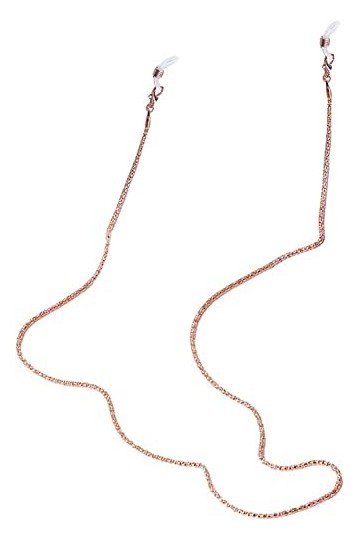 DSFEN Porte-chaîne de Lunettes de Soleil, Collier de chaîne Suspendu Anti-Perte de lanière avec Clips pour Femmes Adultes Fil