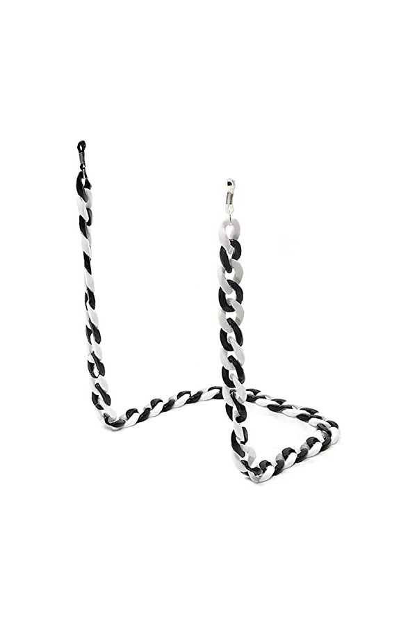 DSFEN Chaîne de Lunettes en résine de 27,56 Pouces Porte-Lunettes de Soleil Porte-Lunettes Sangle de retenue Lunettes suspend
