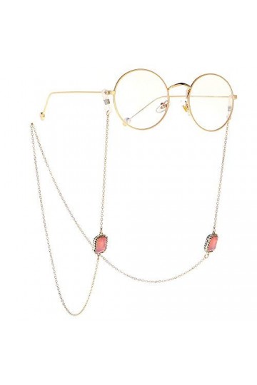 HAOLI Porte-chaînes de Lunettes Chaînes de Cordon de Lunettes pour Femmes Perles de Baguette Cordon de Cou Lunettes de Soleil