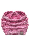 Aikowener Chapeau tricoté Dames épaissir avec des Tresses Trou Bonnet écharpe en Tricot Filles Bonnet dhiver 20 x 21 cm, Mu