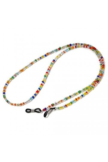 DITUDO Chaînes Lunettes lanière for Femmes coloré perlé Masque lanière rétro Mode Cordon Lunettes chaîne chaîne Titulaire