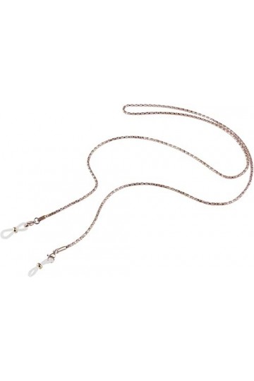 DSFEN Chaîne de Lunettes en Acier Inoxydable Anti-dérapant Lunettes de Soleil chaîne Cordon Support de Sangle de Cou Or Lune