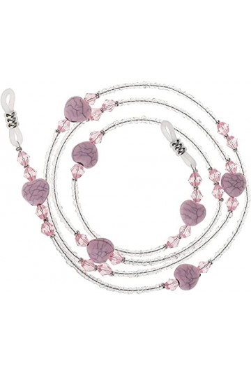 DSFEN Acrylique Lunettes Lunettes Porte-Cordon Collier Lunettes de Soleil Tour de Cou lanière chaîne 75 cm de Long