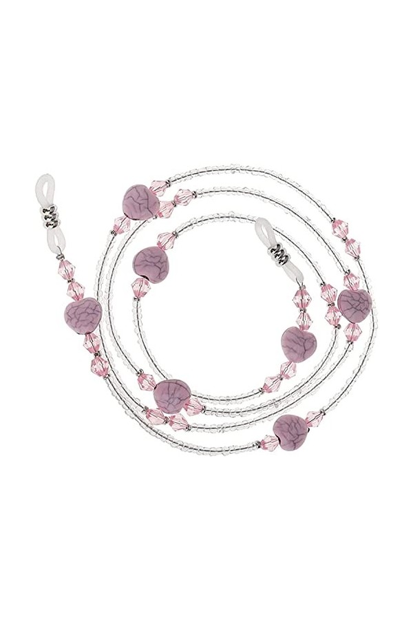 DSFEN Acrylique Lunettes Lunettes Porte-Cordon Collier Lunettes de Soleil Tour de Cou lanière chaîne 75 cm de Long