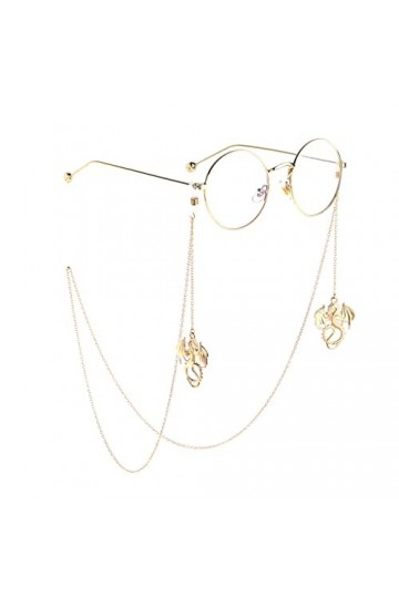 GPPZM Cordon de Lunettes en métal Pendentif en Argent Chaîne de Lunettes Accessoire de Mode Color : Gold, Size : One Size 