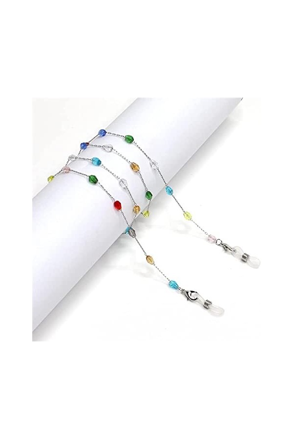 DSFEN Chaînes de Lunettes pour Femmes Longes Lunettes Chaînes de Lunettes pour Femmes Chaînes Porte-Lunettes élégantes Sangle
