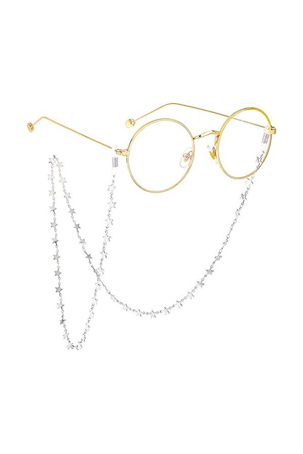 HAOLI Chaîne de Lunettes Mme Captive Glasses Slip Rope Chain Lunettes Corde Chaîne de Lunettes Chaîne Rétro Lunettes à la Mai