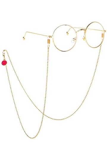 HAOLI Chaîne de Lunettes Lunettes antidérapantes Simples Chaîne de Lunettes Sangle Rétro Chaîne en métal Lunettes de Soleil P