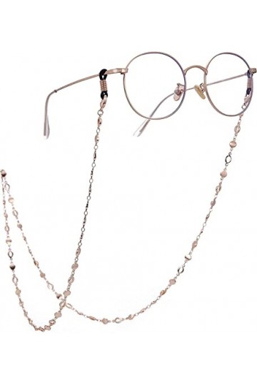 DSFEN Lettre O Porte-chaîne de Lunettes Accessoires de Lunettes pour Hommes Femmes