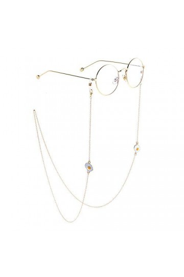 FOUNCY Chaîne de Lunettes Chaîne de Lunettes en Acier Inoxydable Lunettes Collier Holder Lunettes Retenue Longe