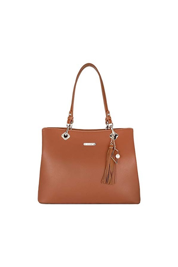 David Jones - Sac à Main Porté Epaule Femme - Cabas Fourre-Tout Cuir PU Souple Grande Capacité - Tote Shopper Bag Large Sac S