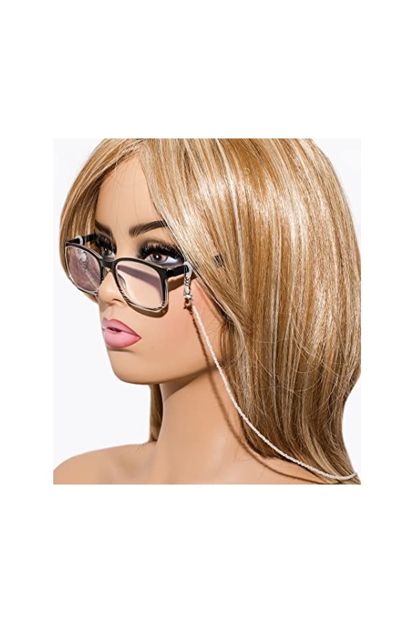 rainbow safety Cordon de Lunettes Porte-Lunette Pierre Naturelle Facettes RCF Rainbow Moonstone 