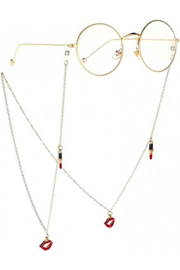 DSFEN Chaînes de Lunettes pour Femmes Hommes Cordons de Lunettes Porte-Lunettes Sangle Longes retenue de Lunettes chaînes de 