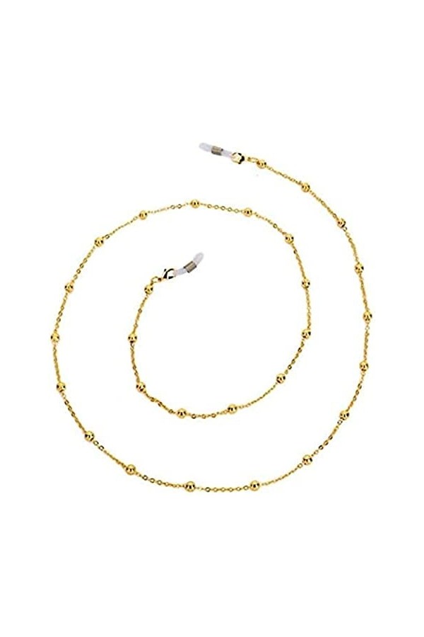 DSFEN Chaîne de Lunettes Porte-Cordon de Lunettes en Perles Anti-dérapant Lunettes de Soleil Sangle de Cordon Cordon de Lunet