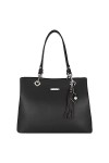 David Jones - Sac à Main Porté Epaule Femme - Cabas Fourre-Tout Cuir PU Souple Grande Capacité - Tote Shopper Bag Large Sac S