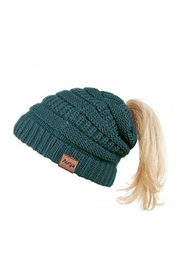 AURYA - Bonnet - Femme Taille Unique - Bleu - Taille Unique